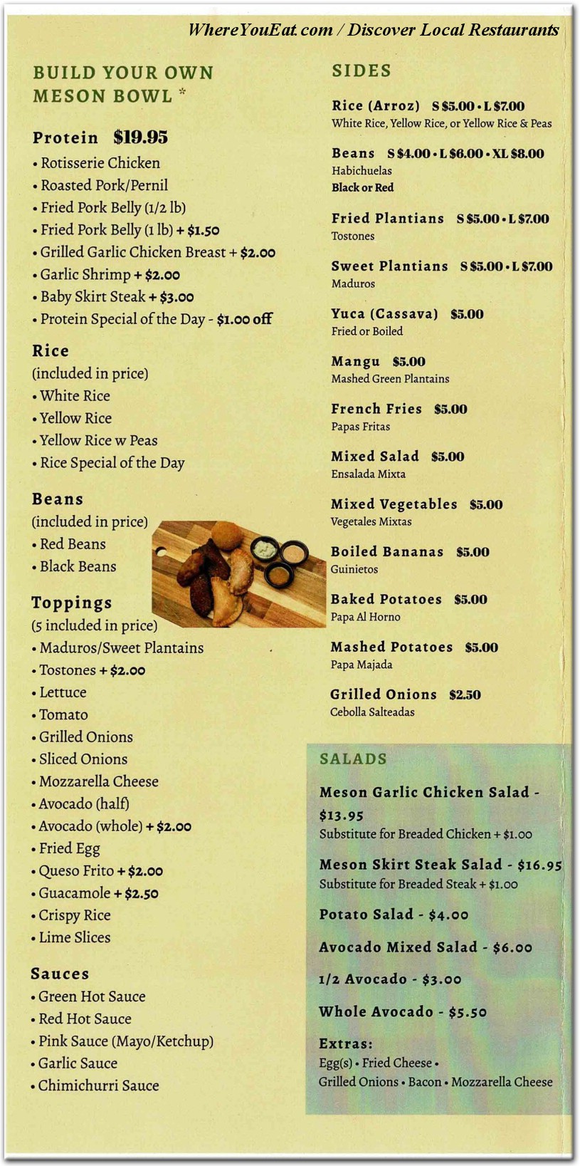 menu image