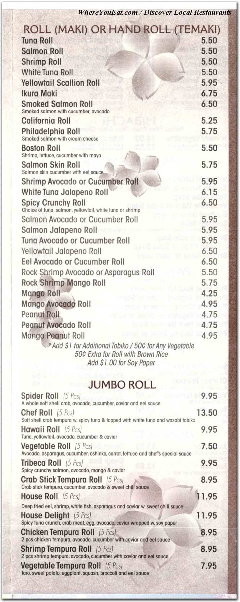 menu image