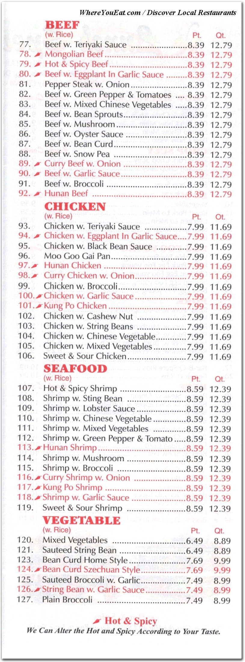 menu image