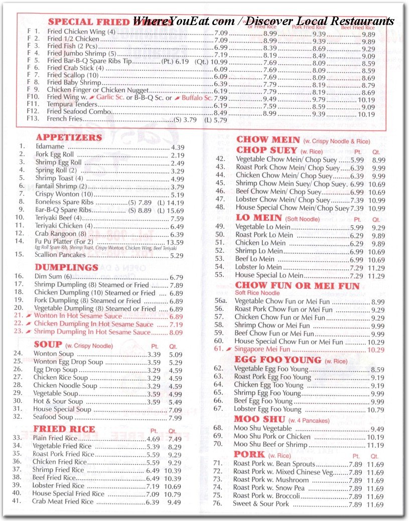 menu image