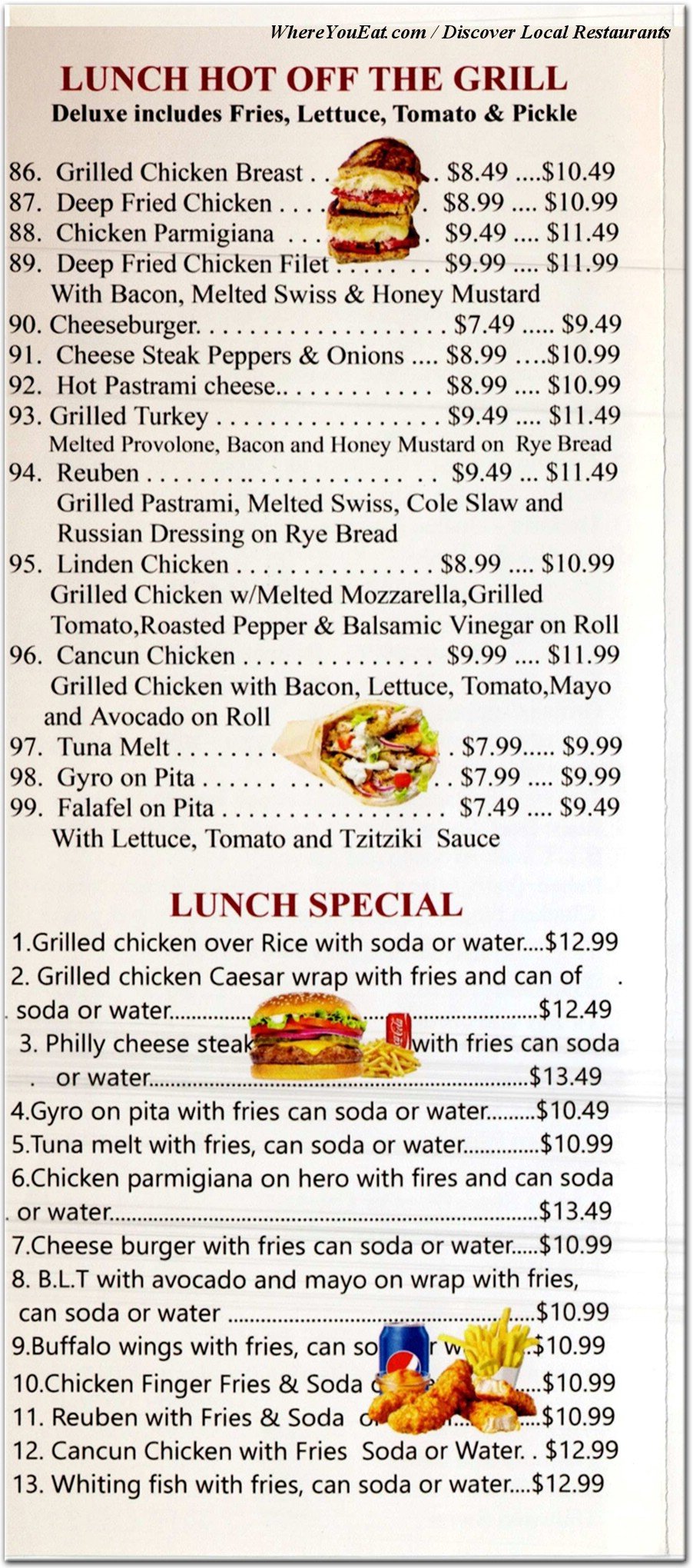 menu image