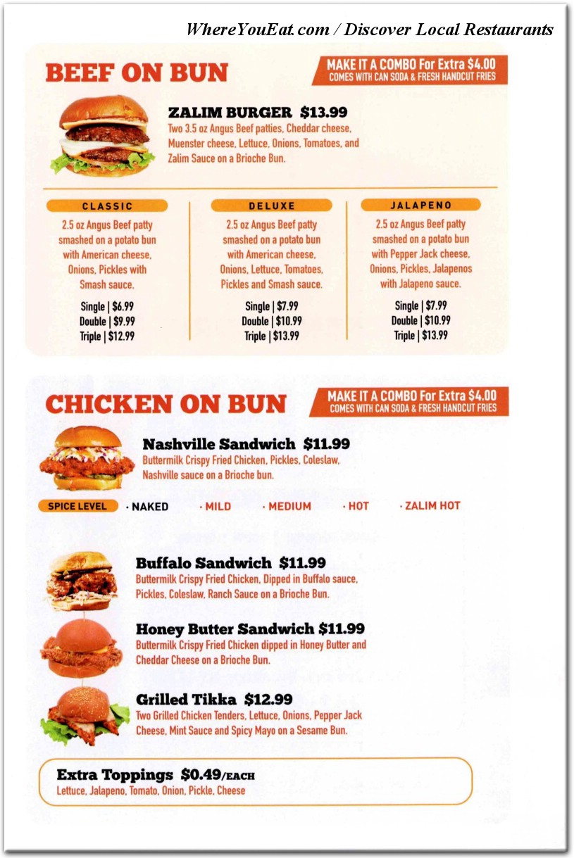 menu image