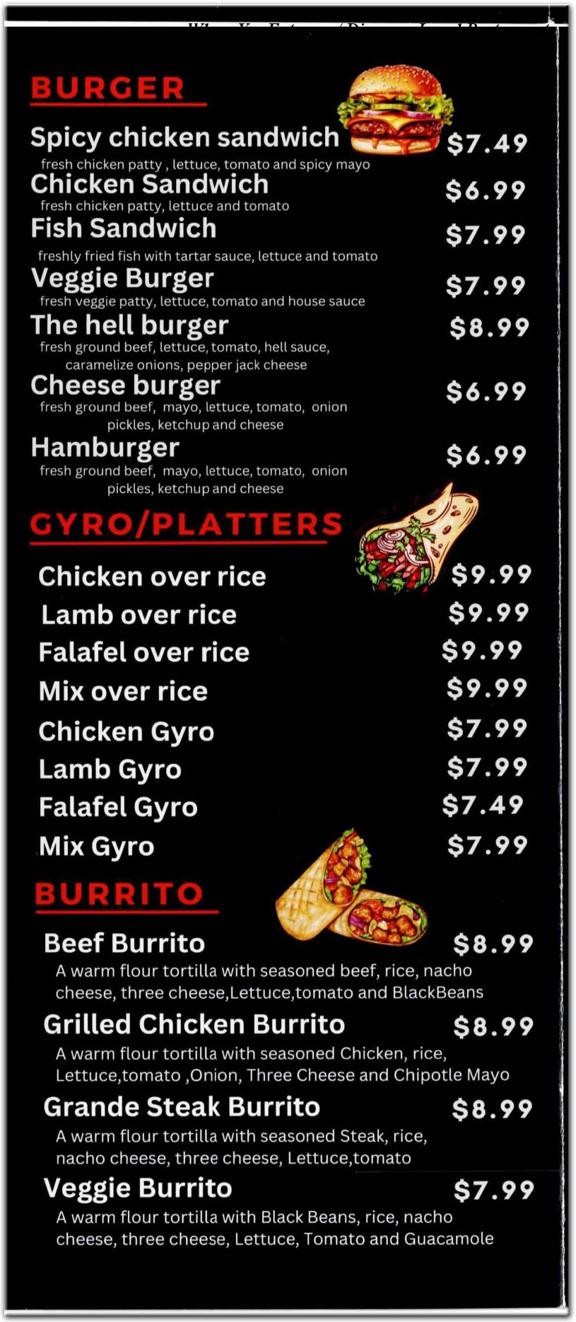 menu image