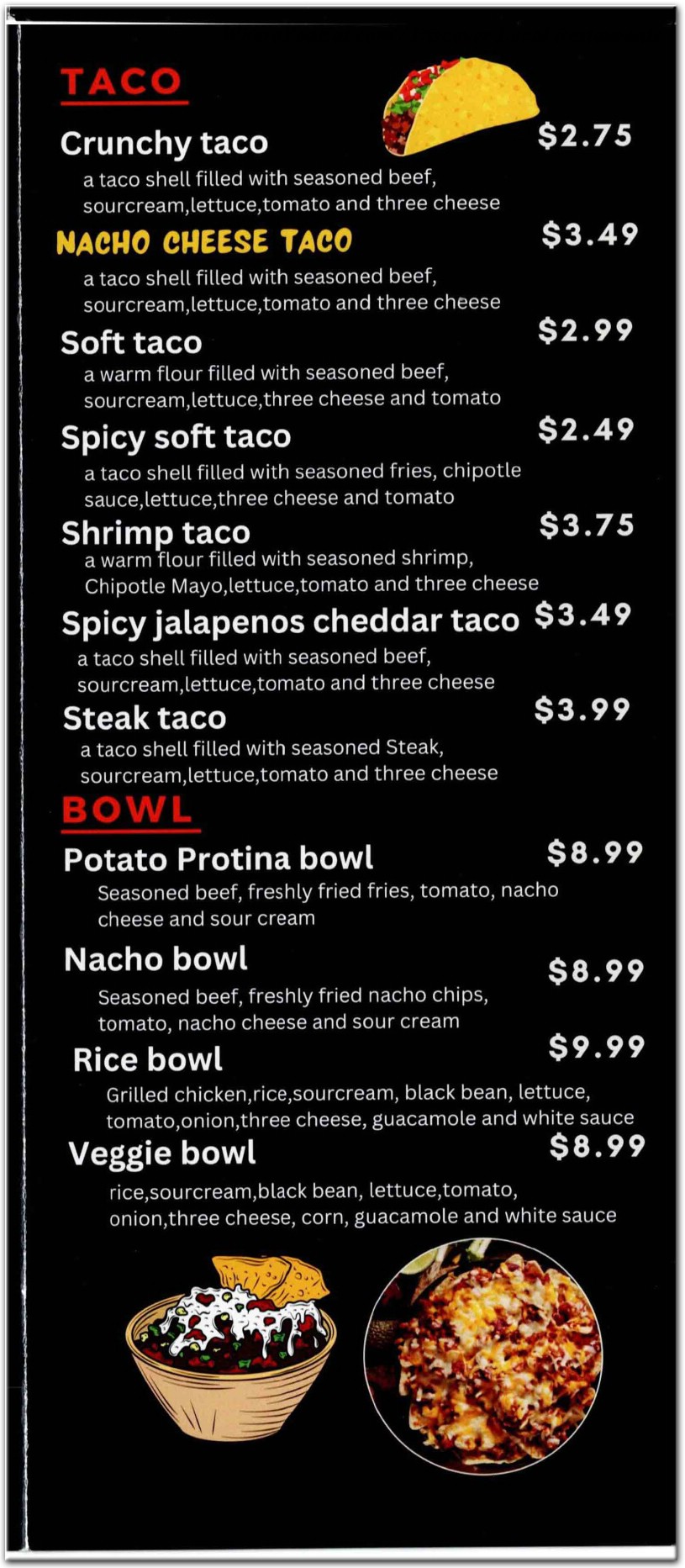 menu image