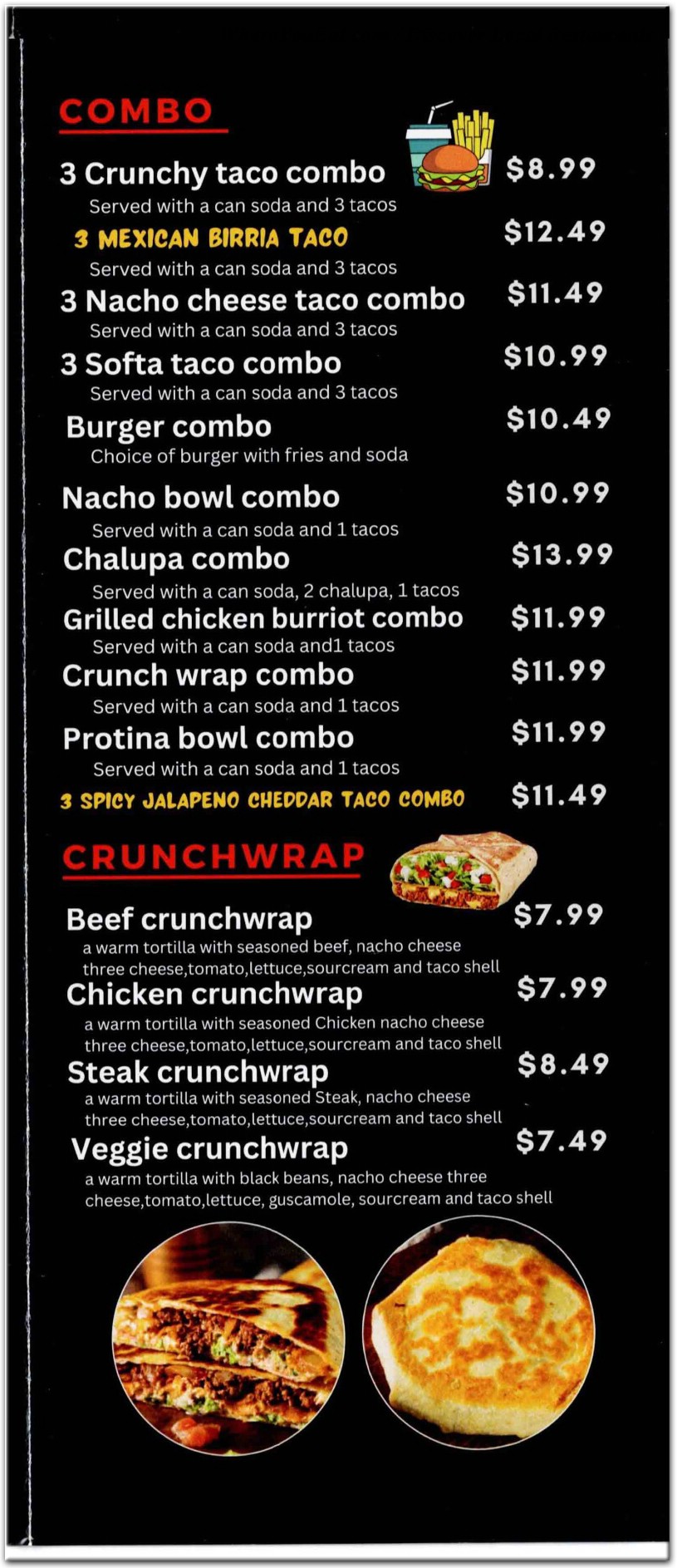 menu image