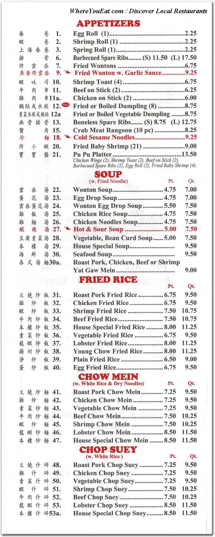 menu image