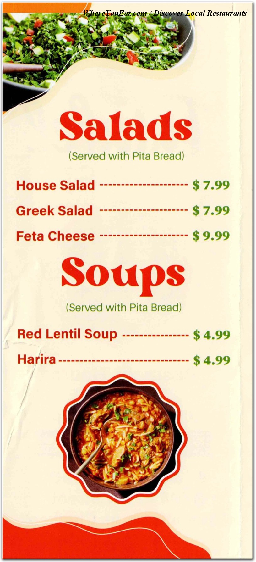 menu image
