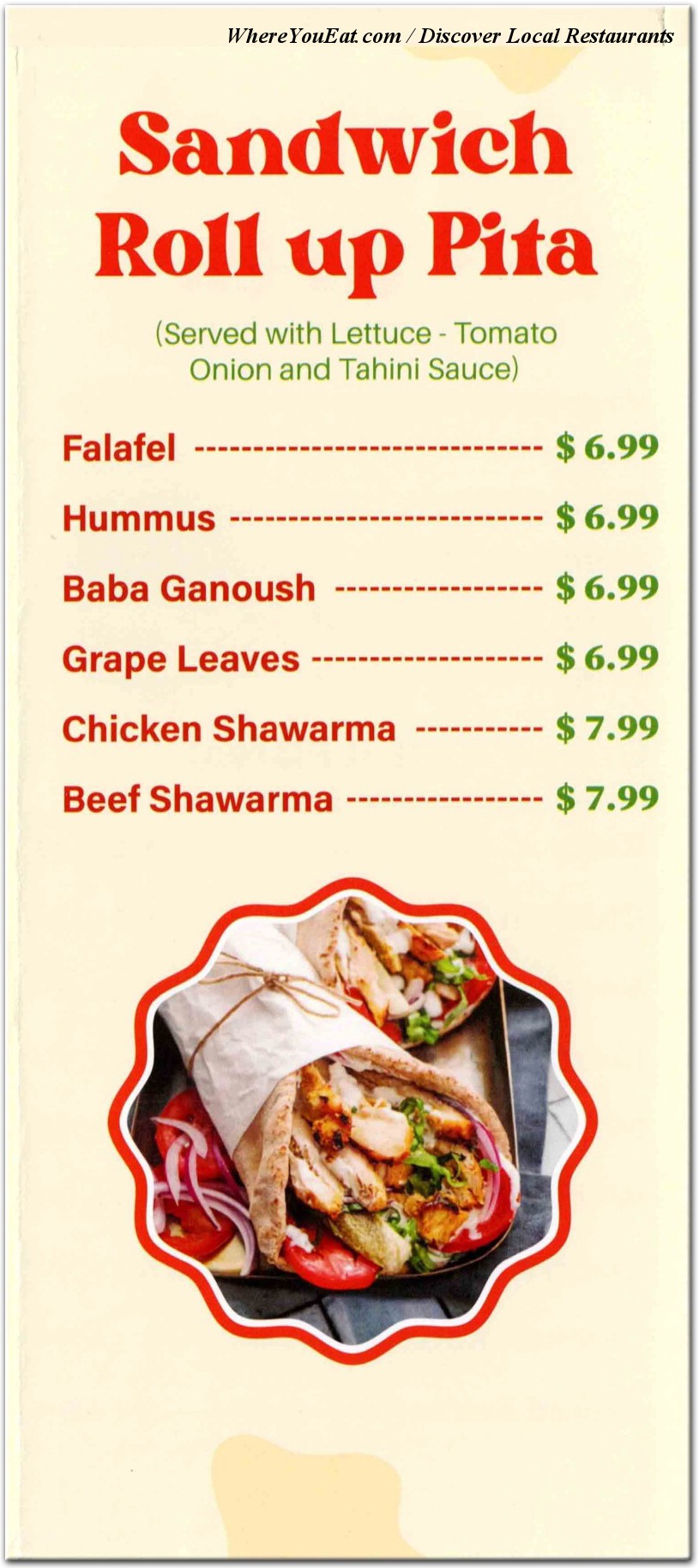 menu image
