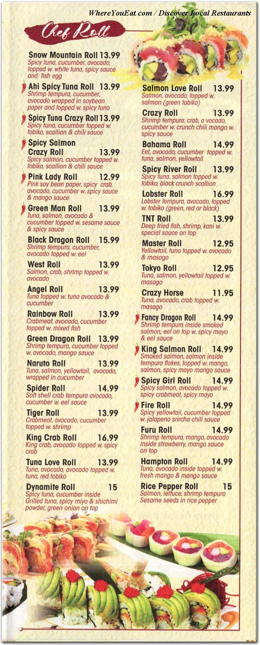 menu image