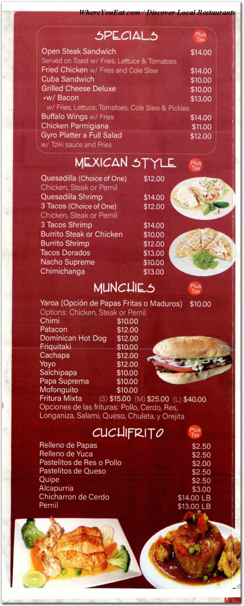 menu image