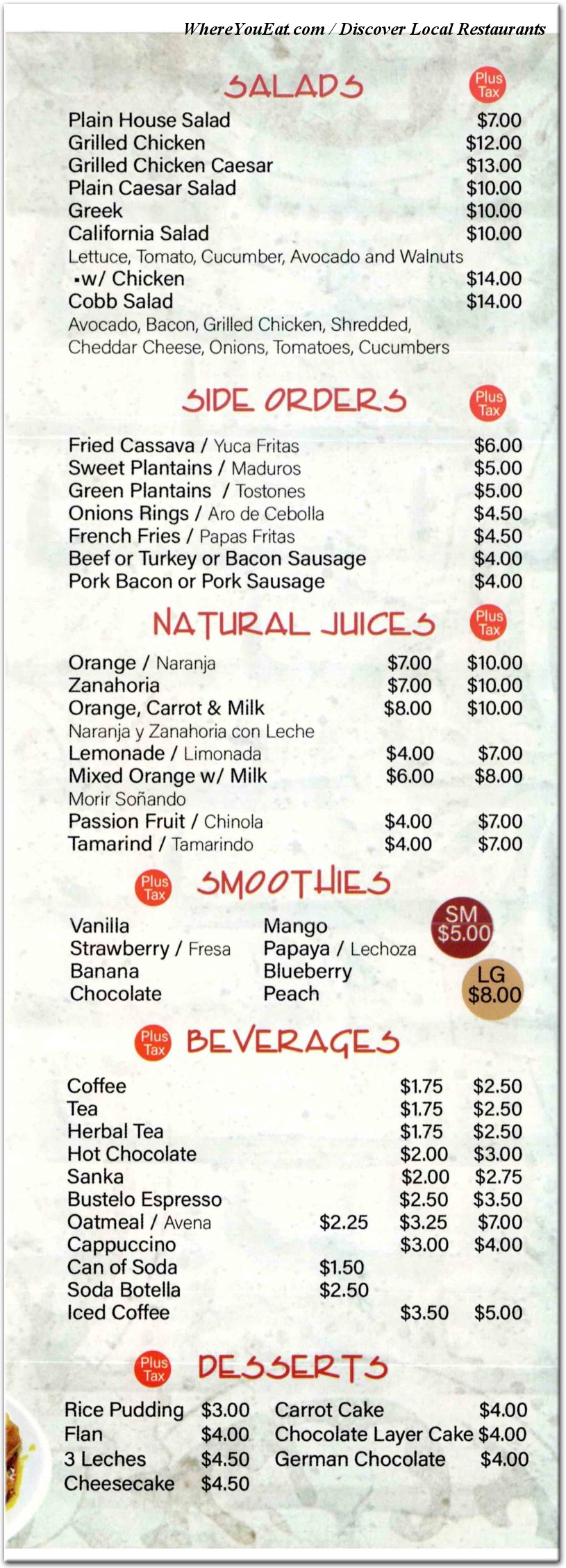 menu image