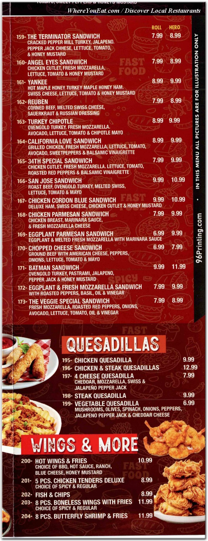 menu image