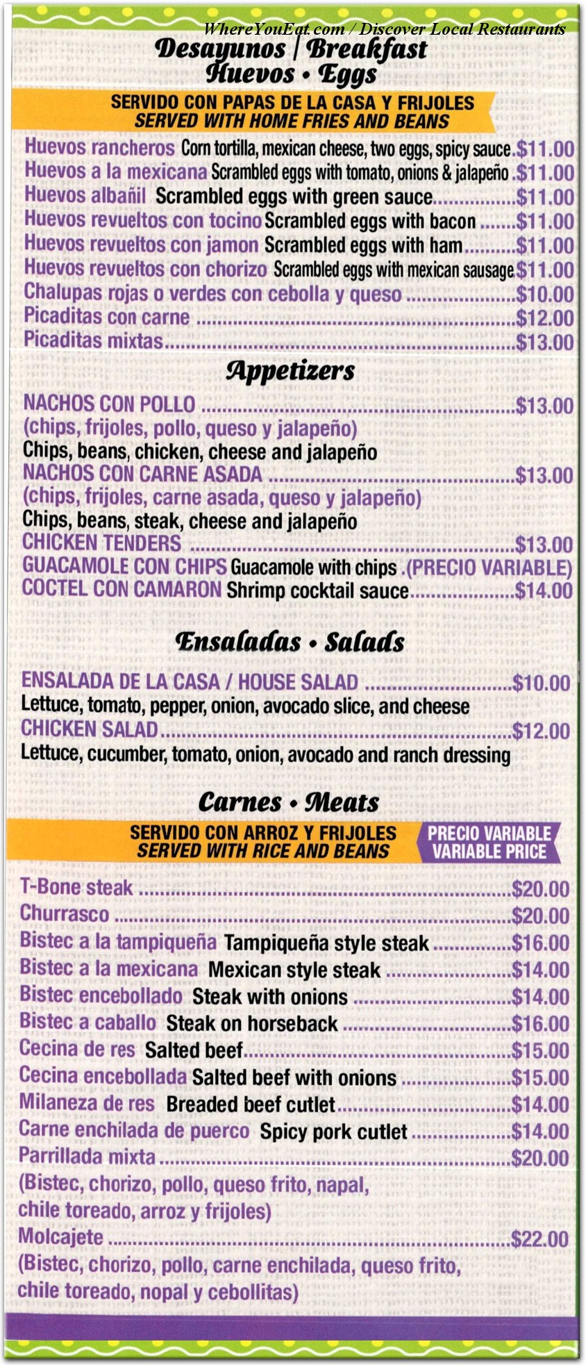 menu image