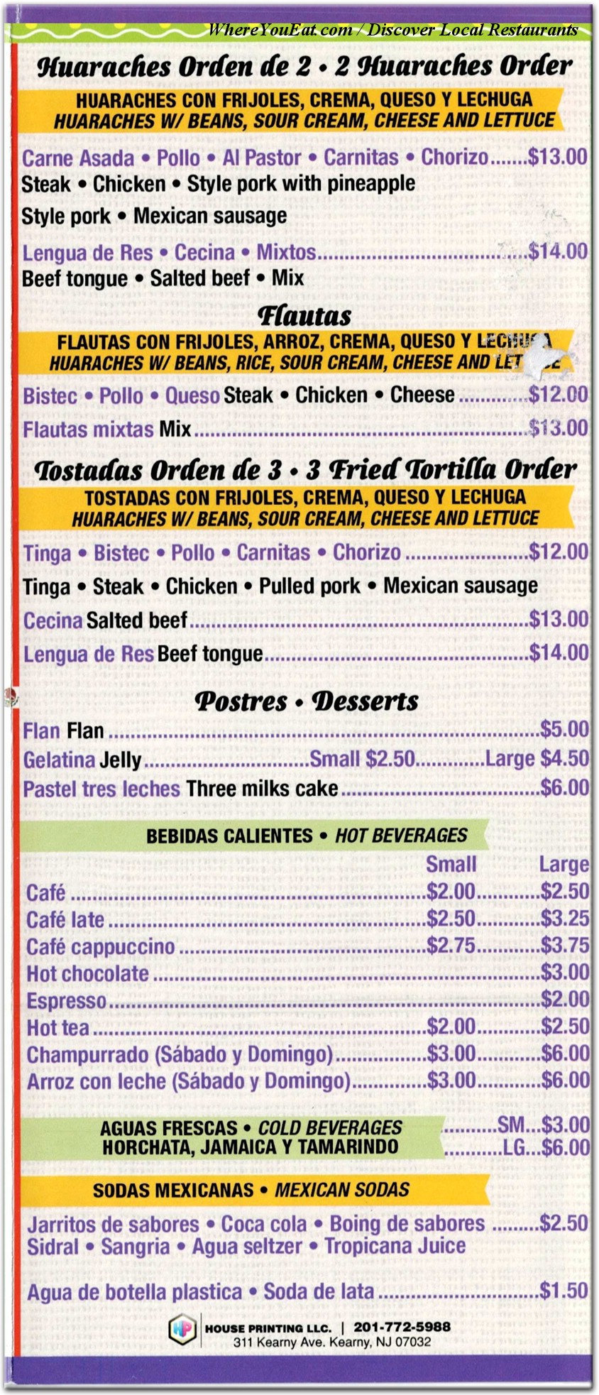 menu image