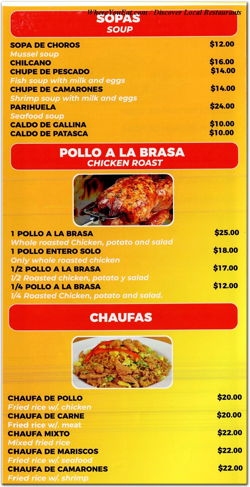 menu image