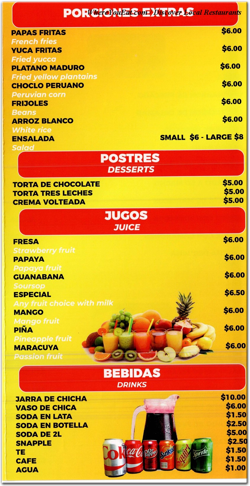 menu image