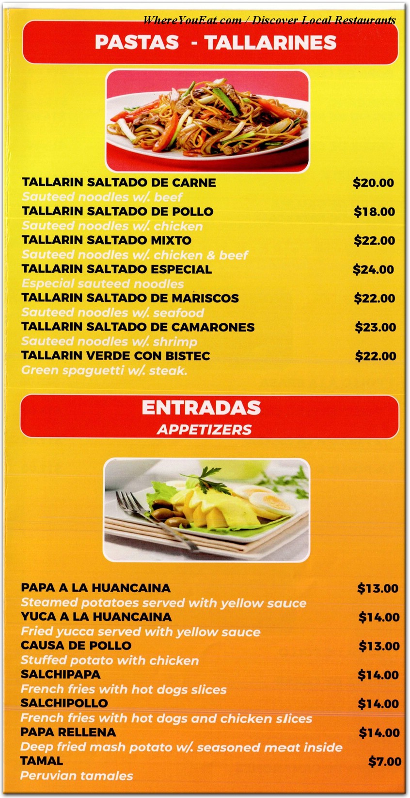 menu image