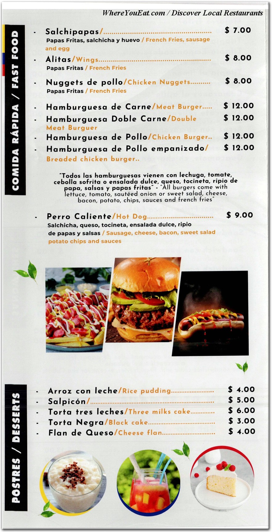 menu image