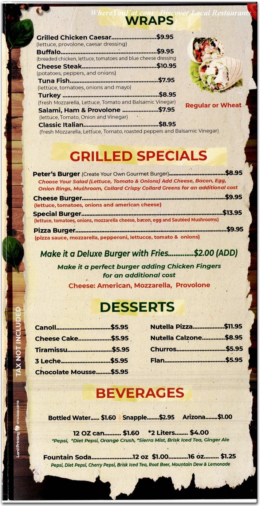 menu image