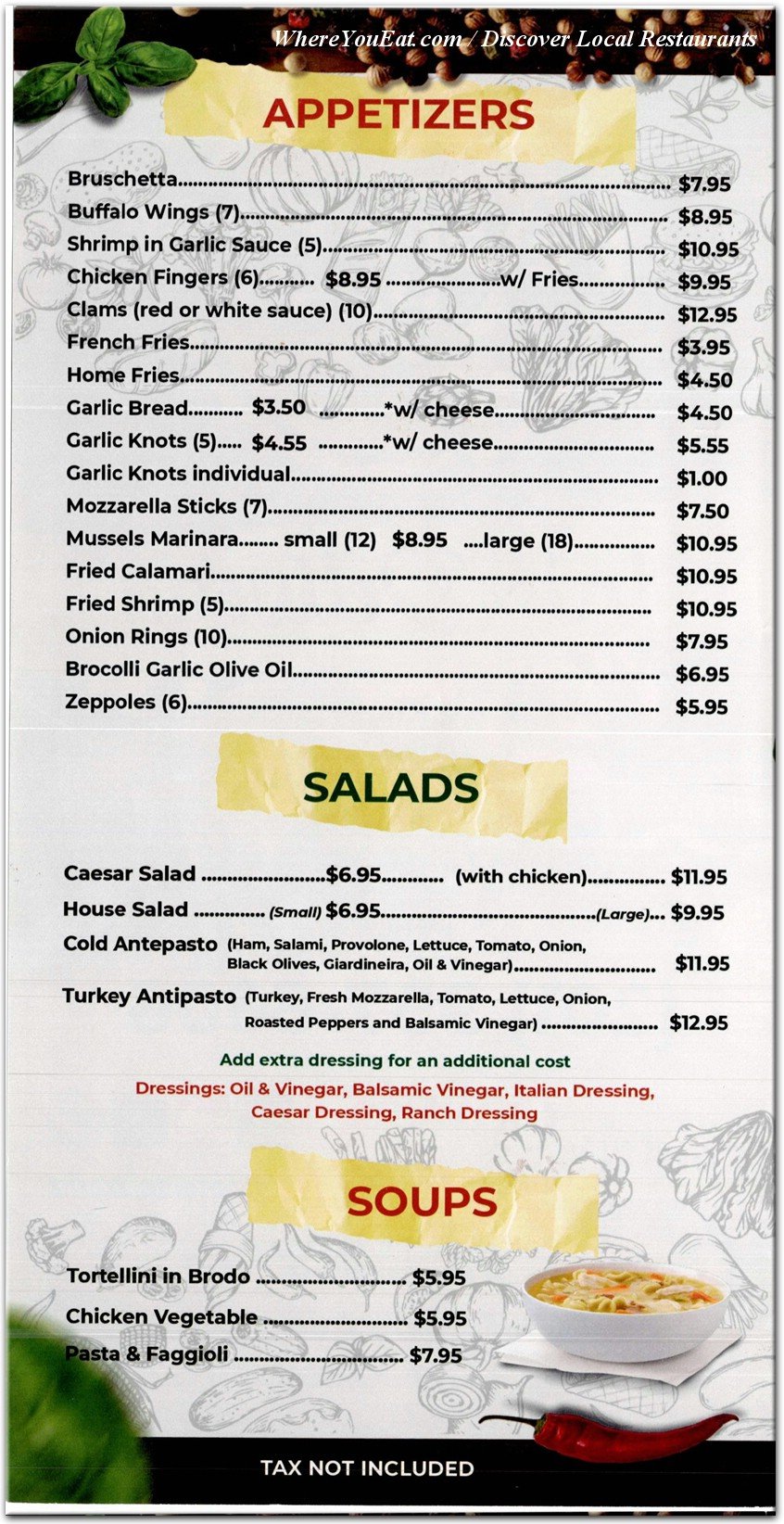 menu image