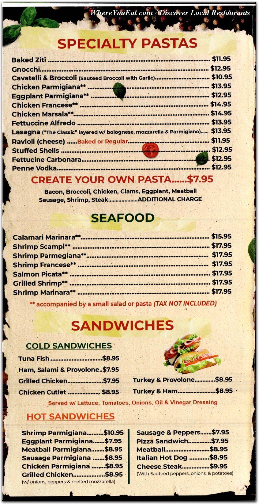 menu image