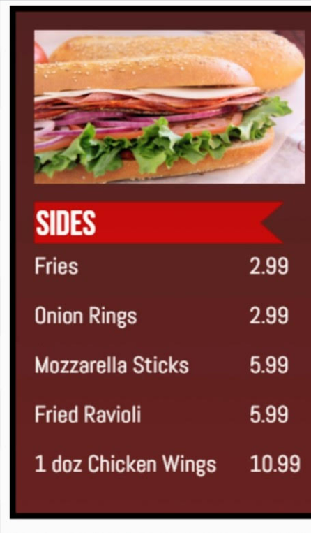 menu image