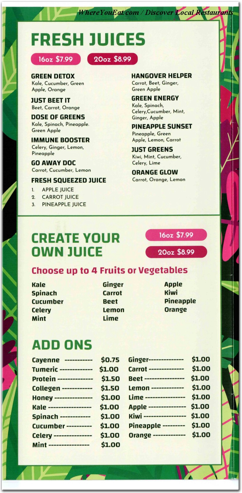 menu image