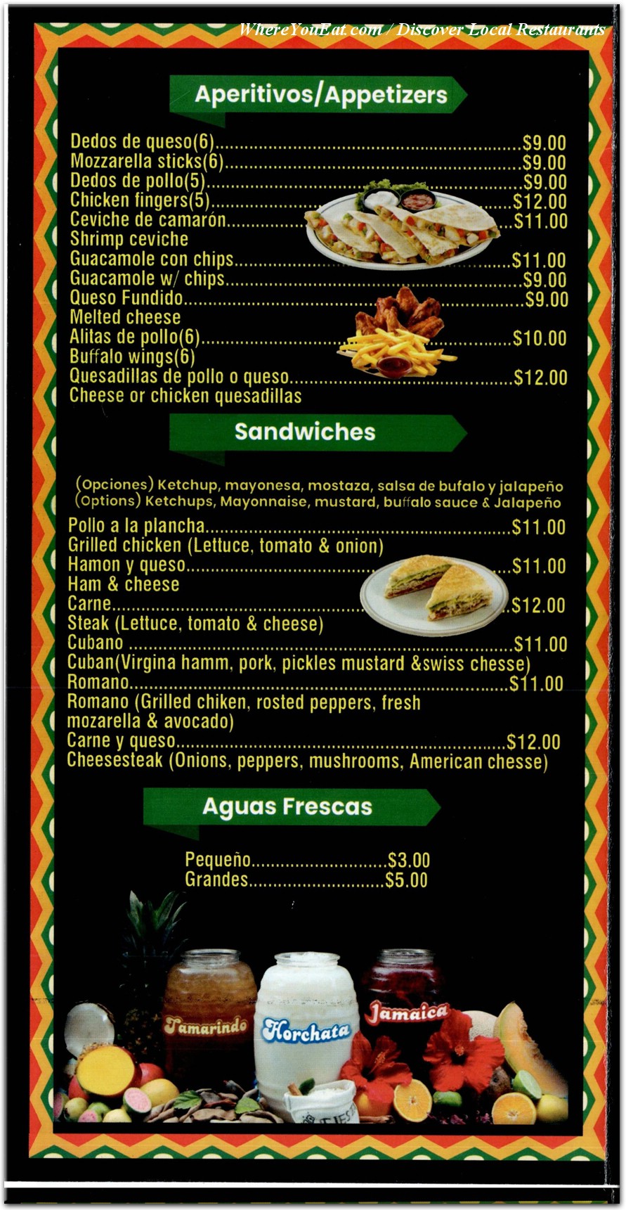 menu image
