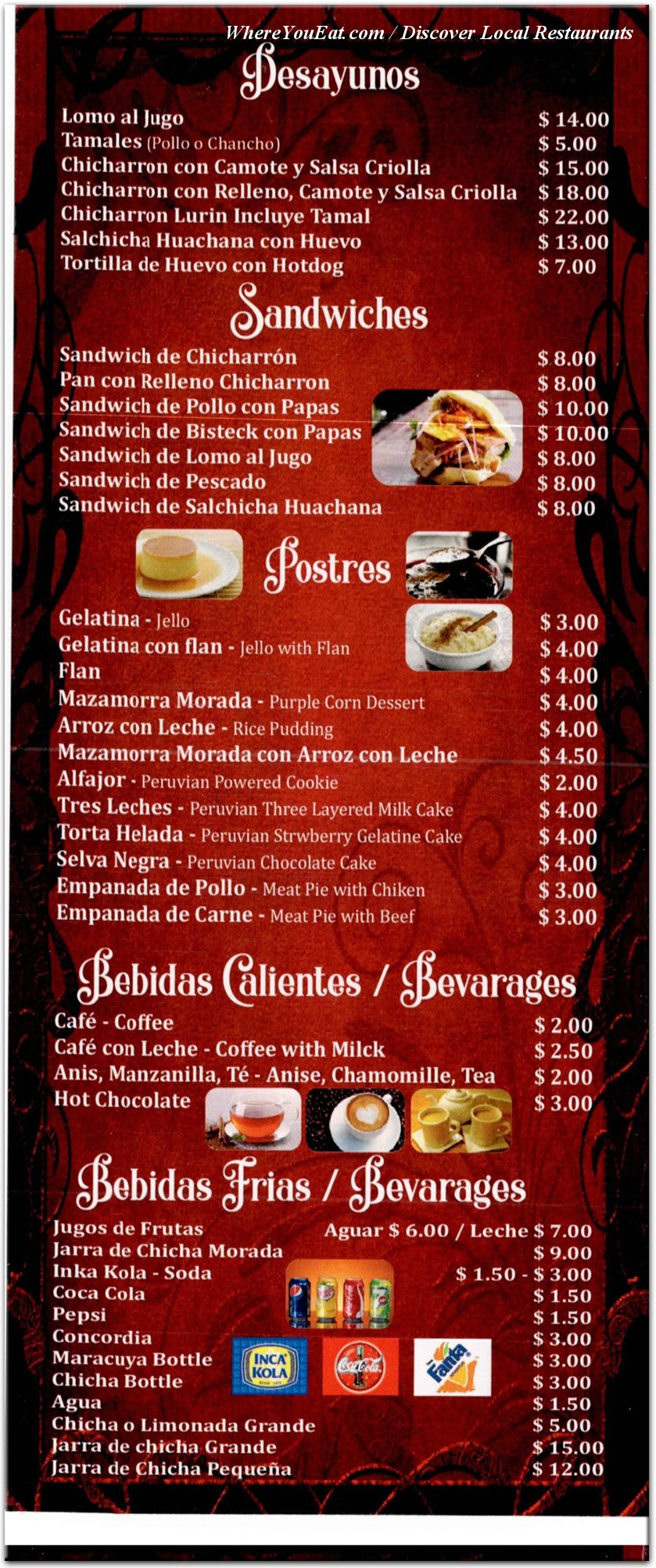 menu image