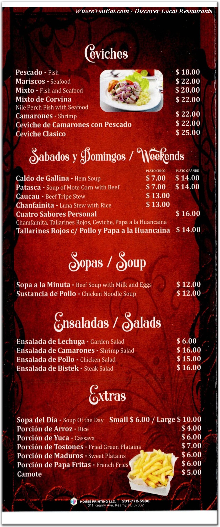 menu image
