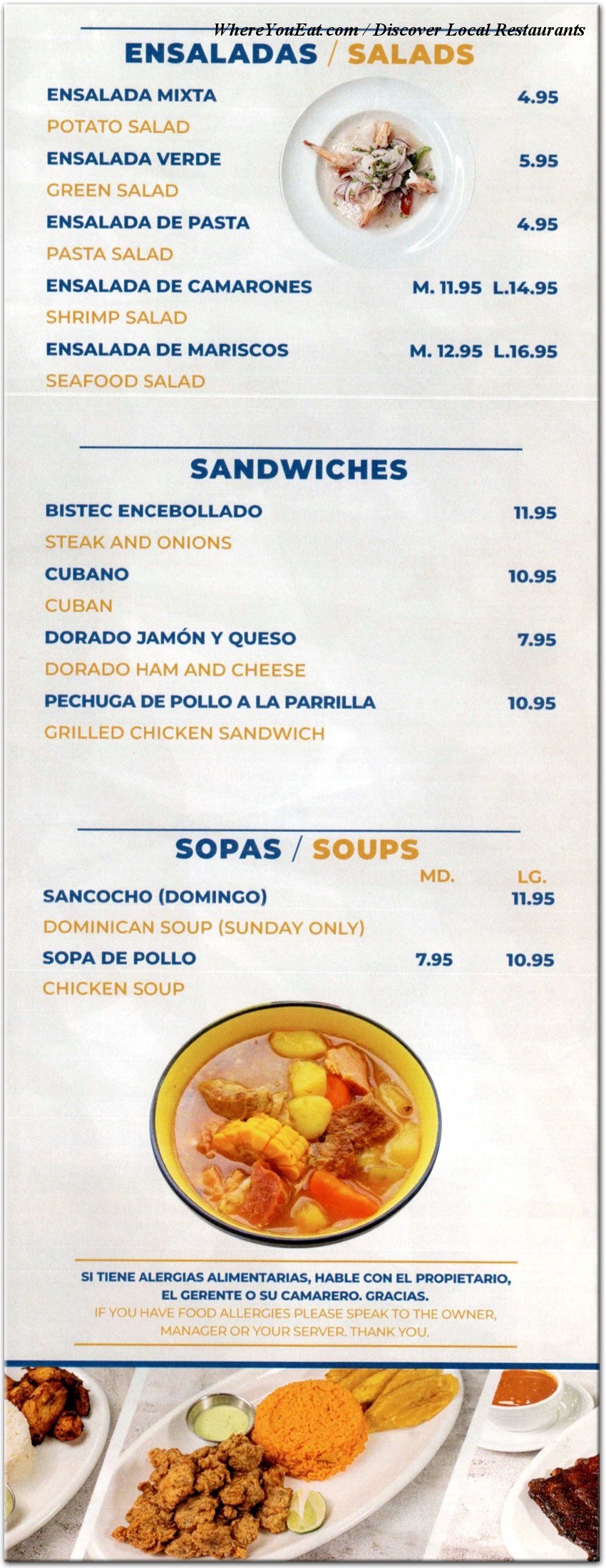 menu image