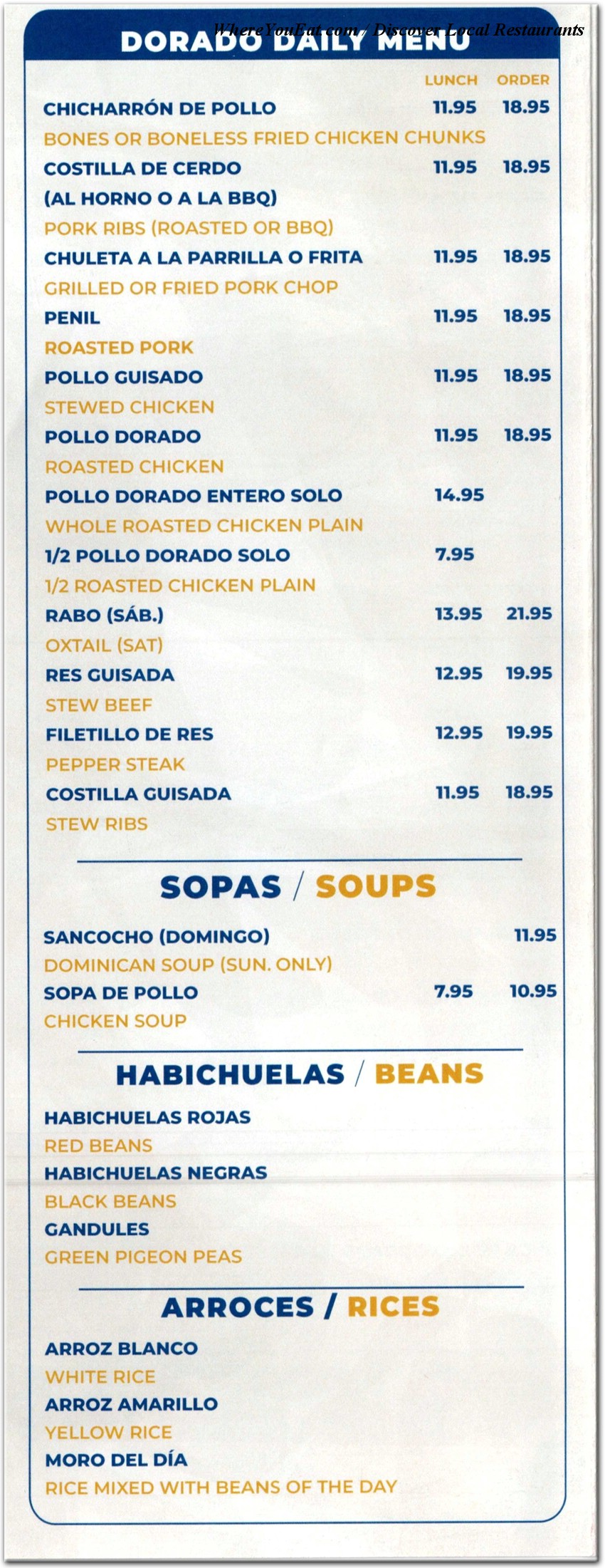menu image