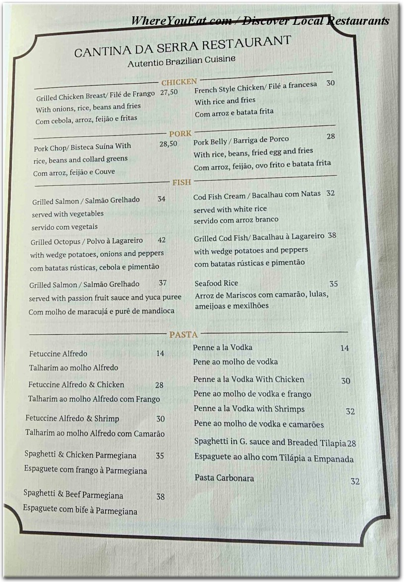 menu image