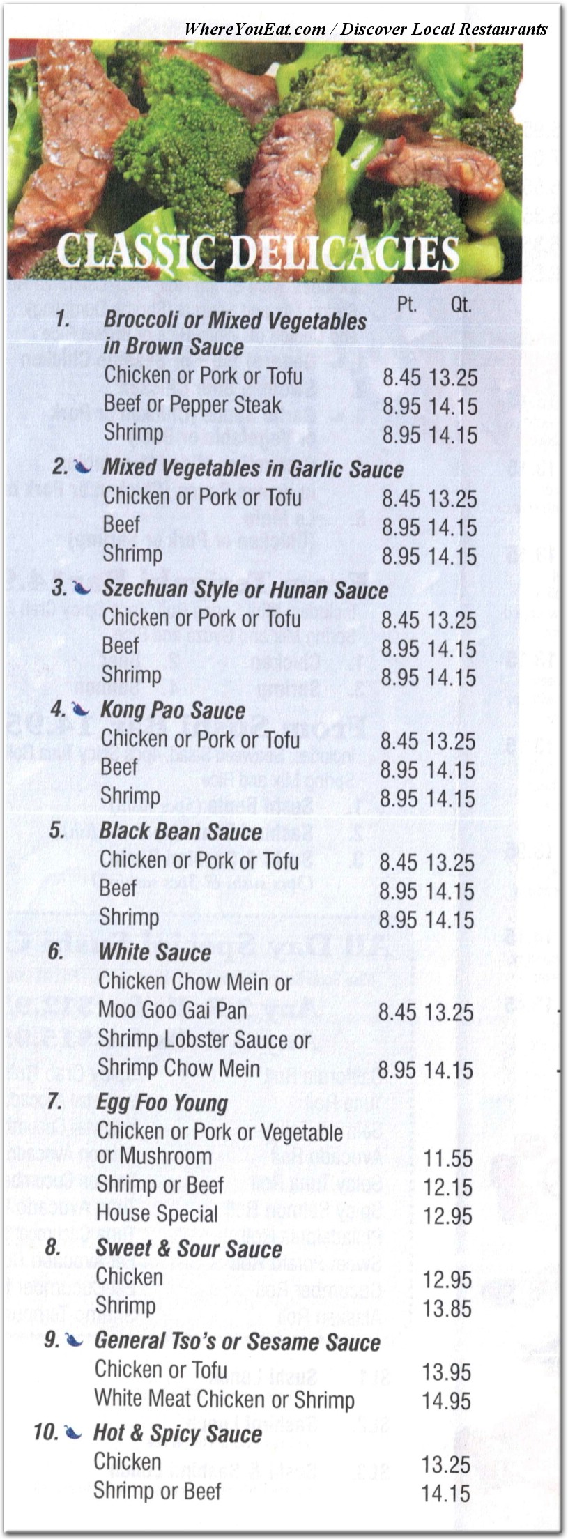 menu image