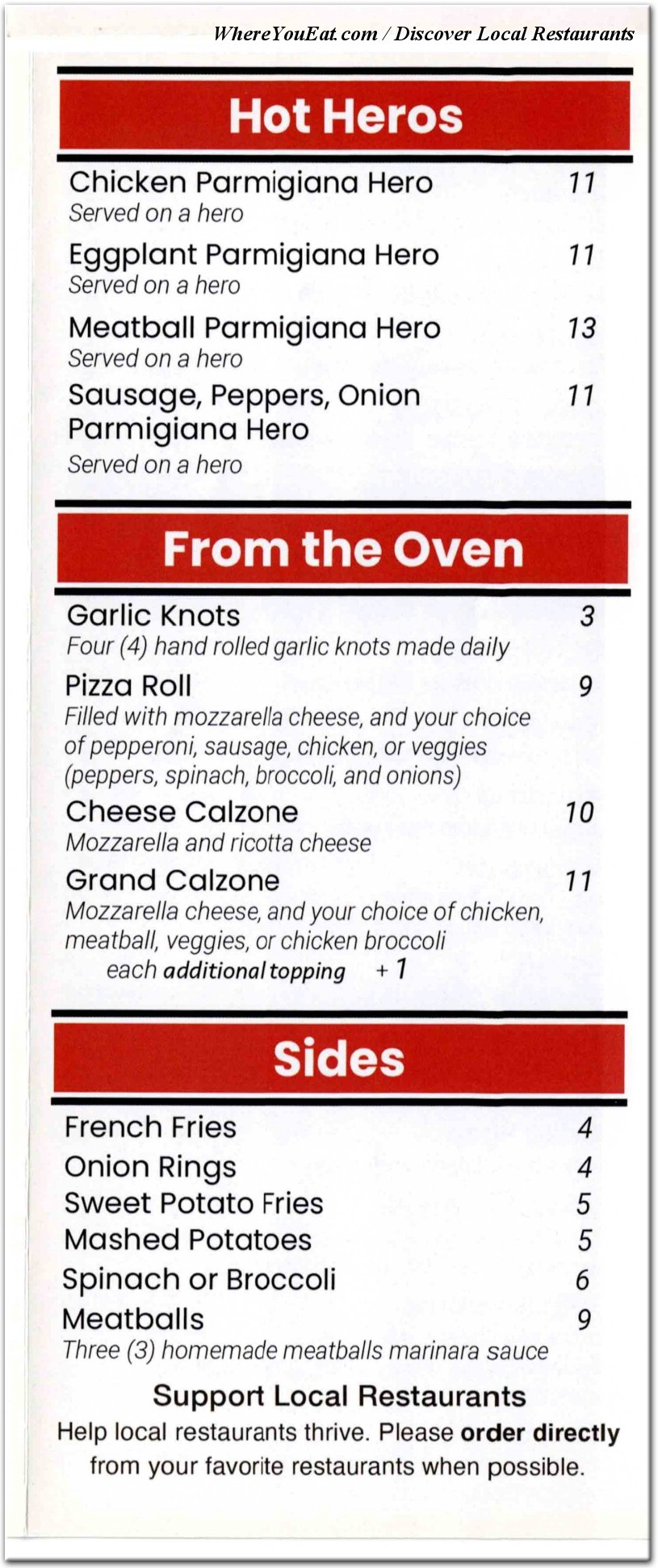 menu image
