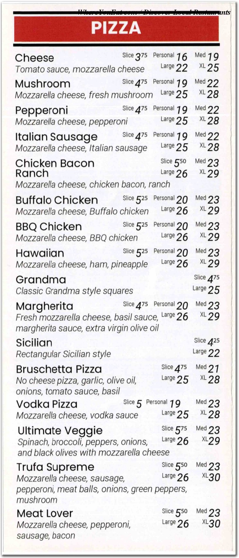 menu image