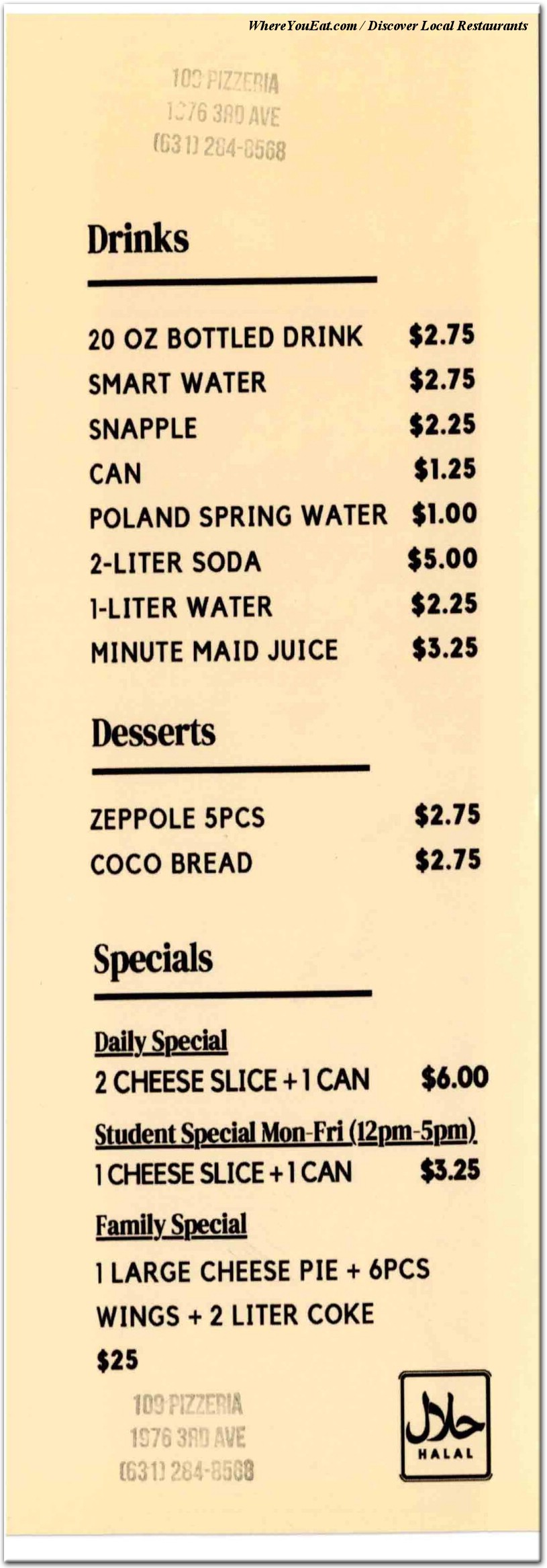 menu image