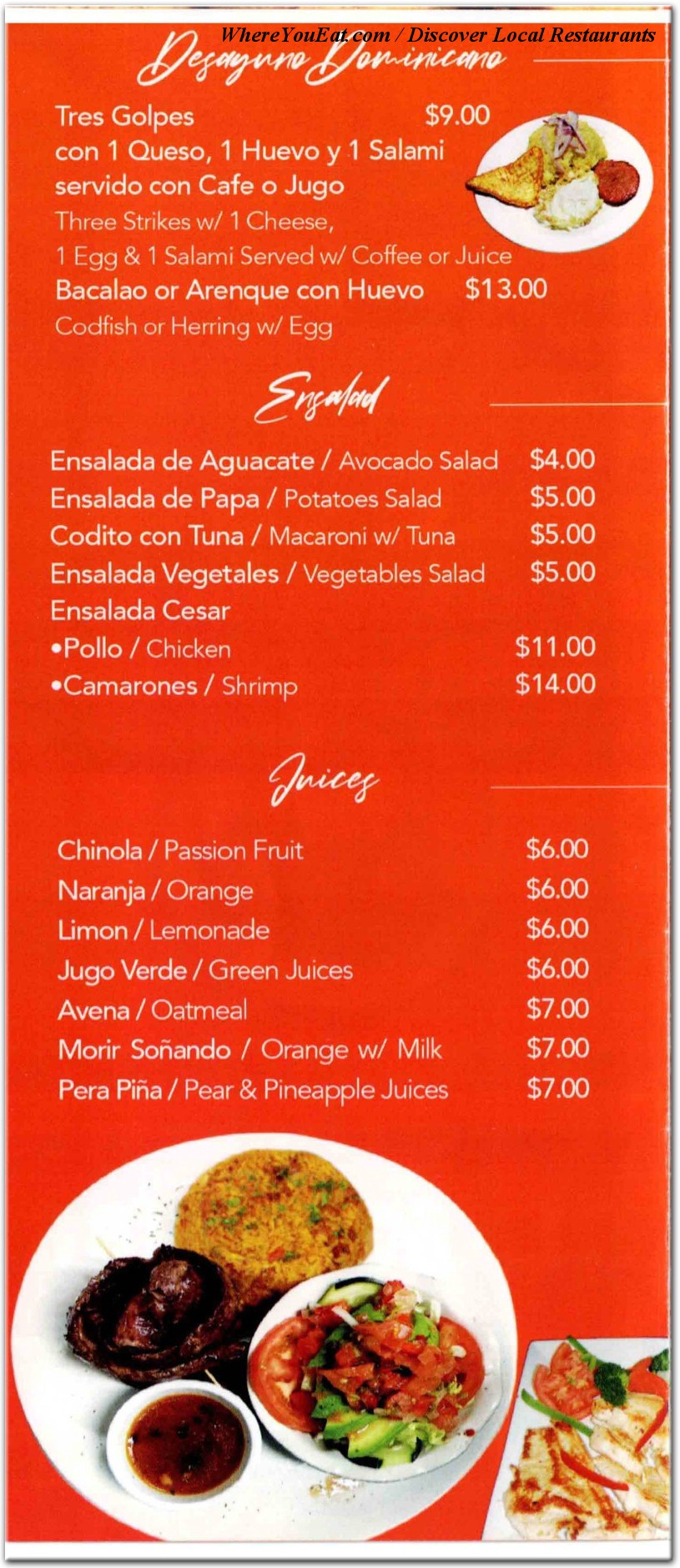 menu image