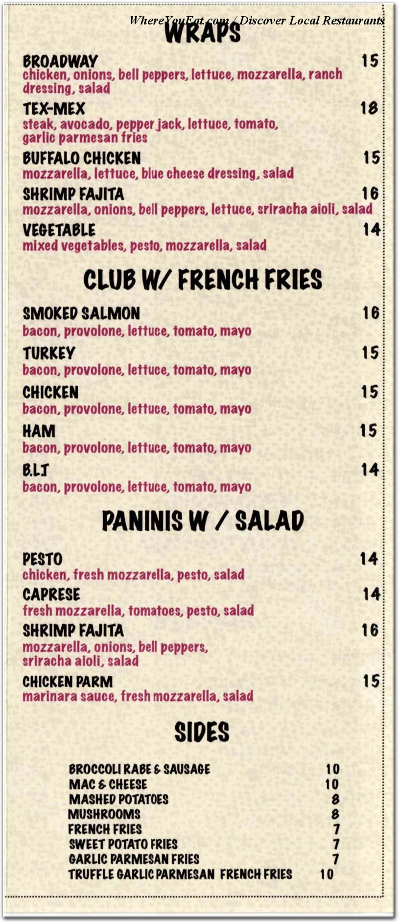 menu image