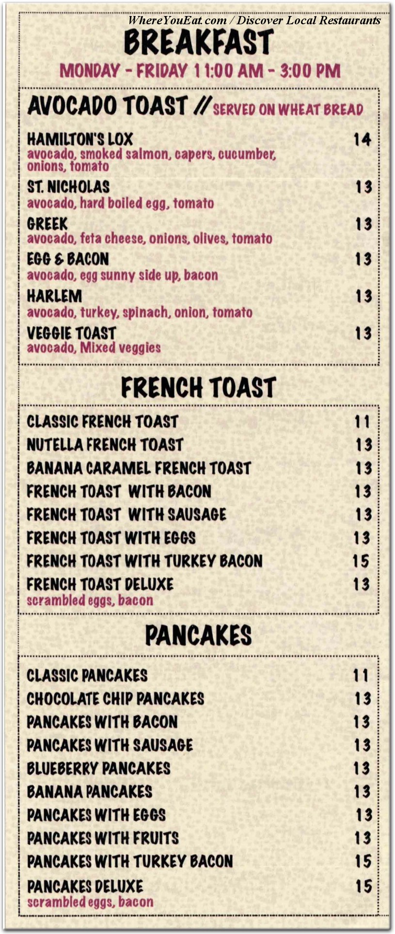 menu image
