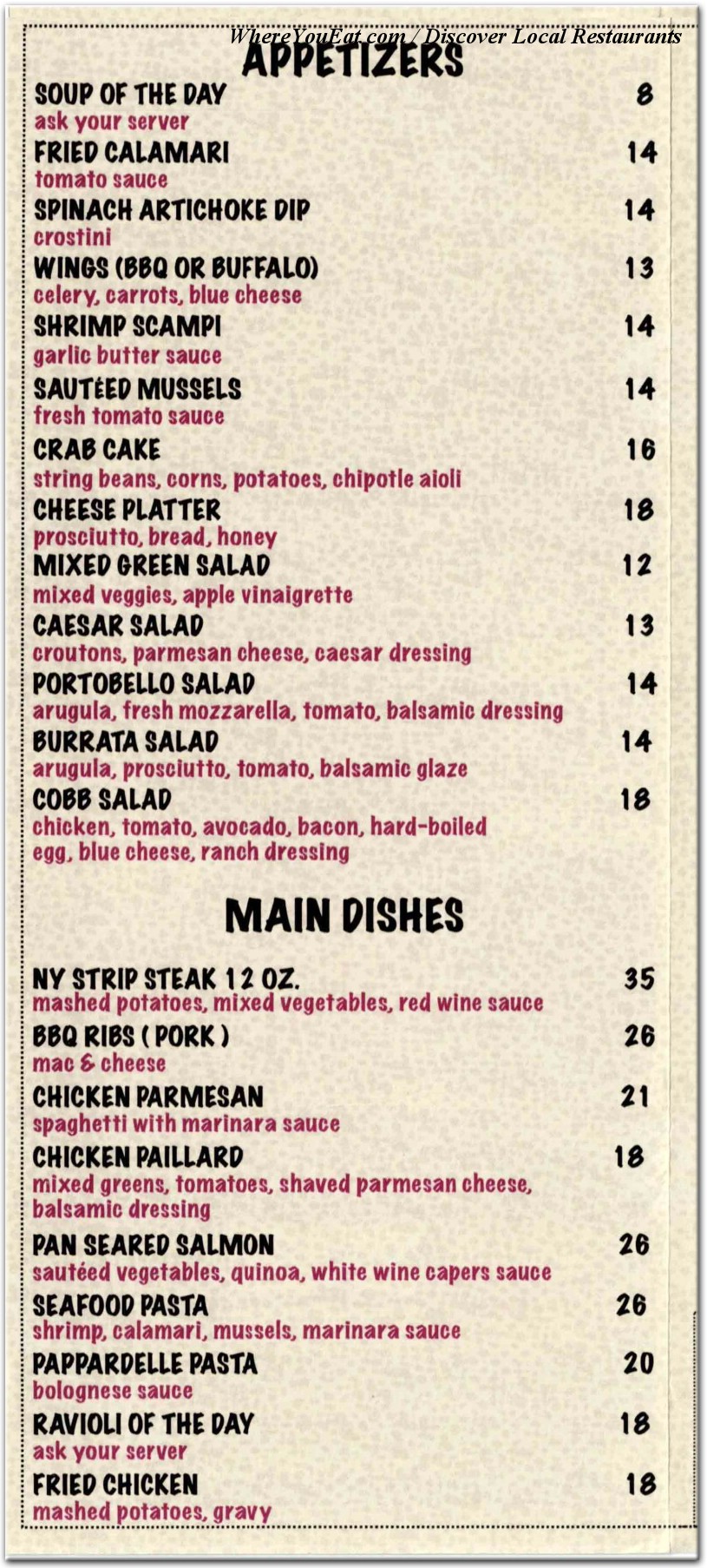 menu image