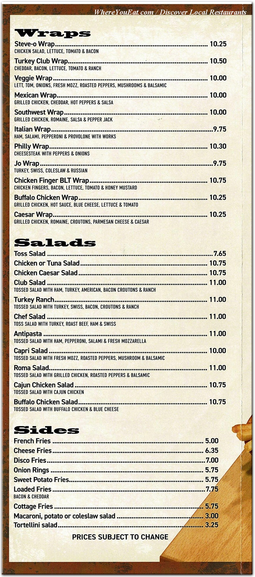 menu image