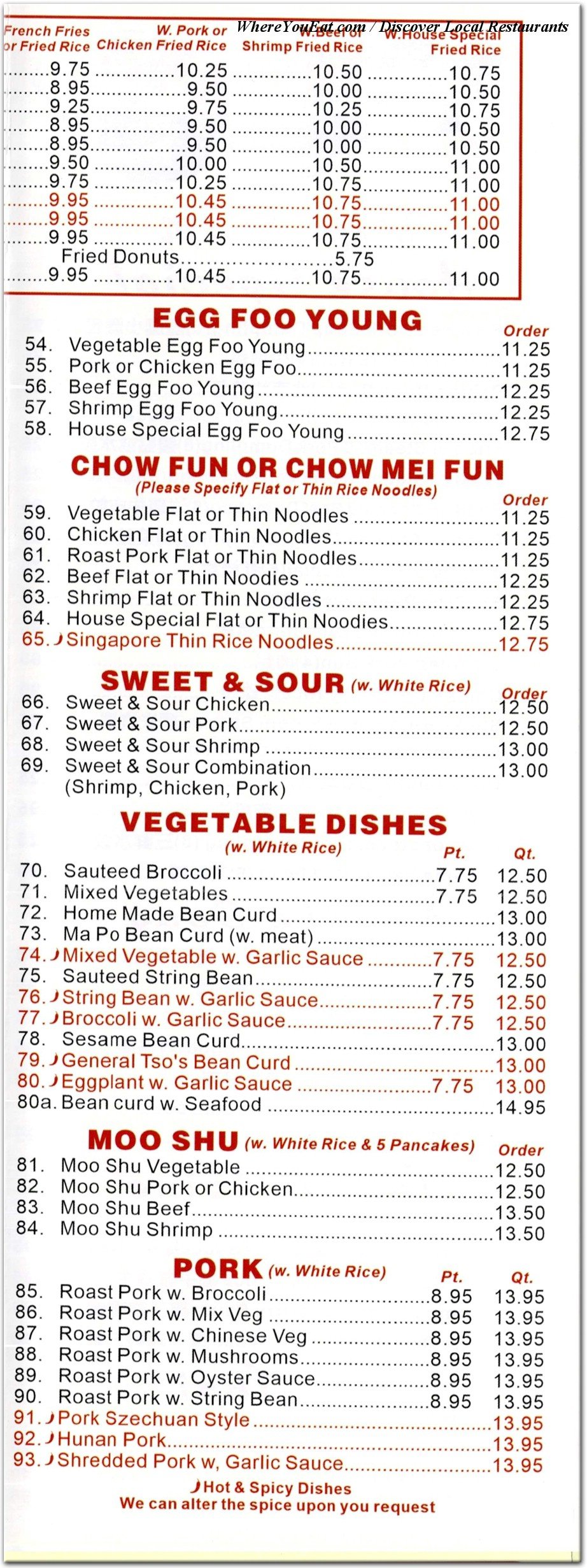 menu image