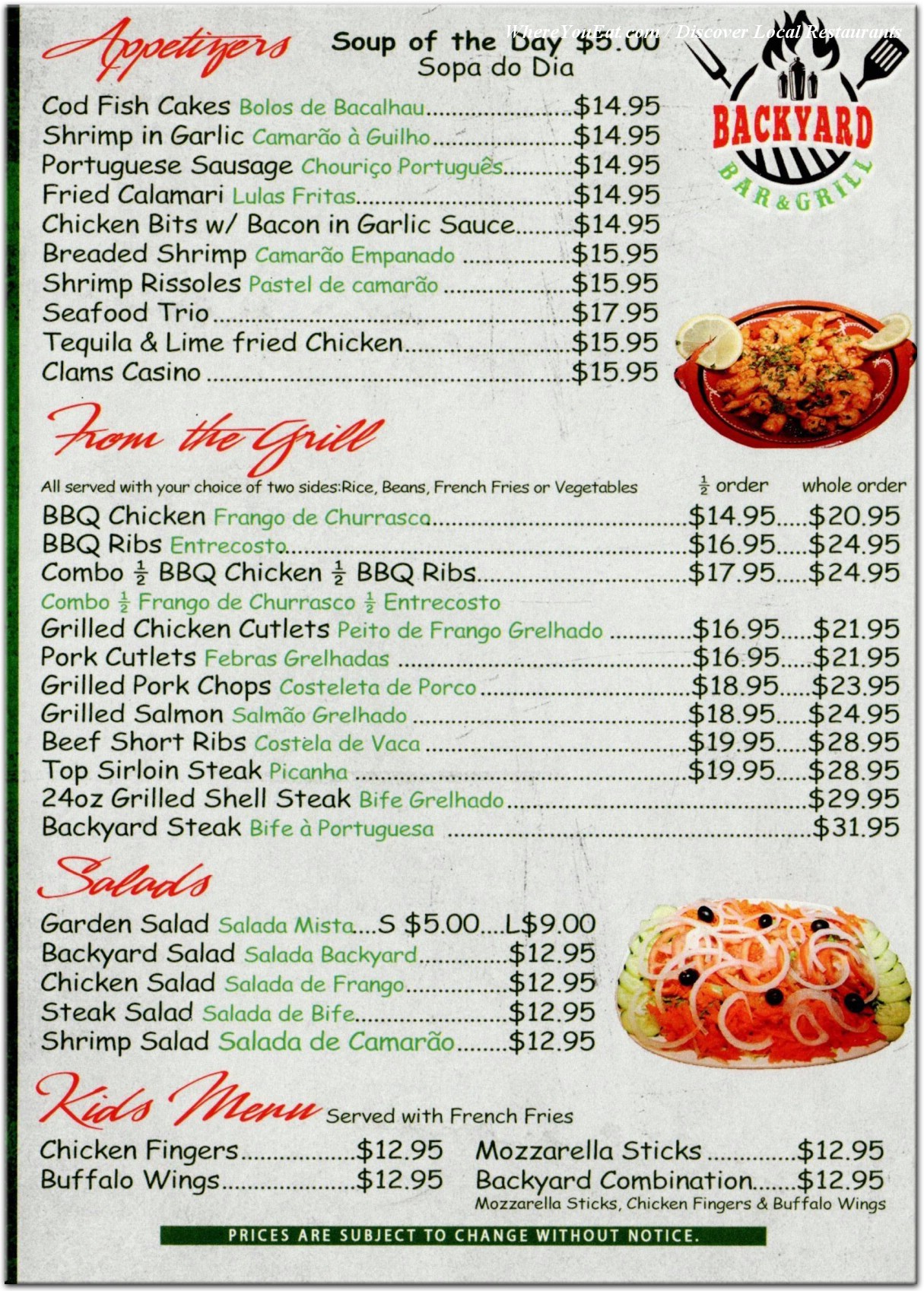 menu image