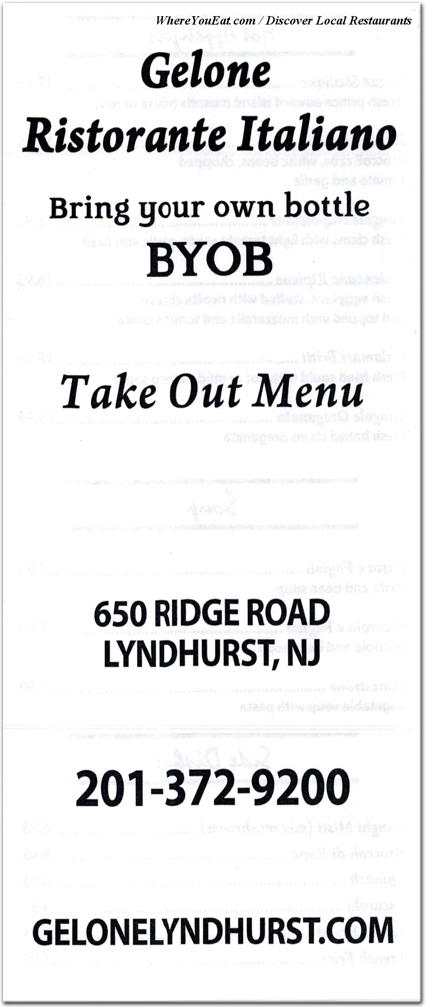 menu image