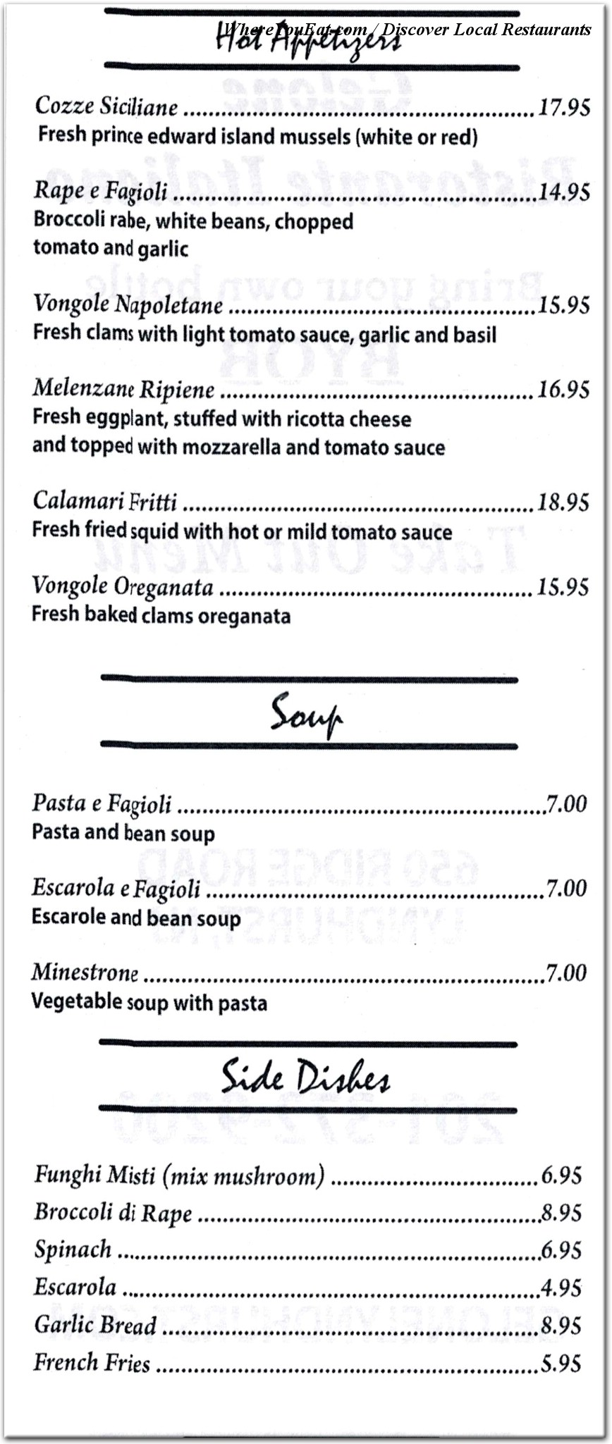 menu image