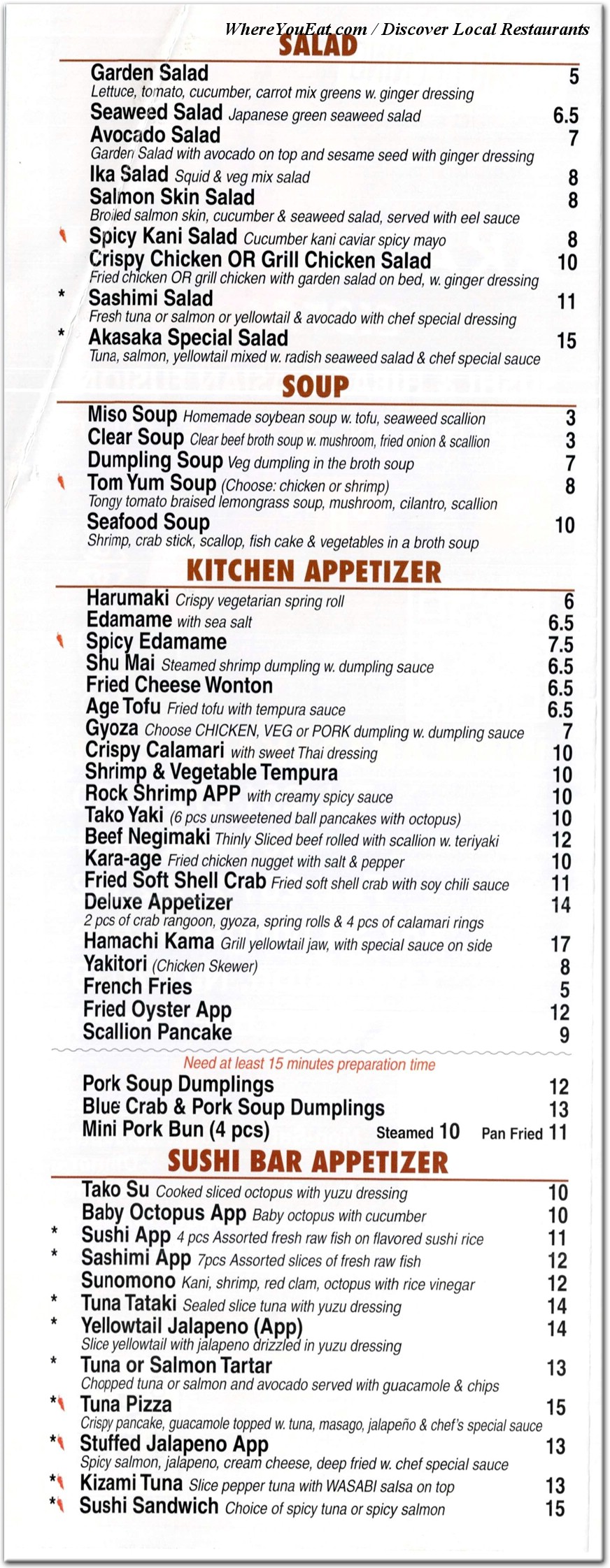 menu image