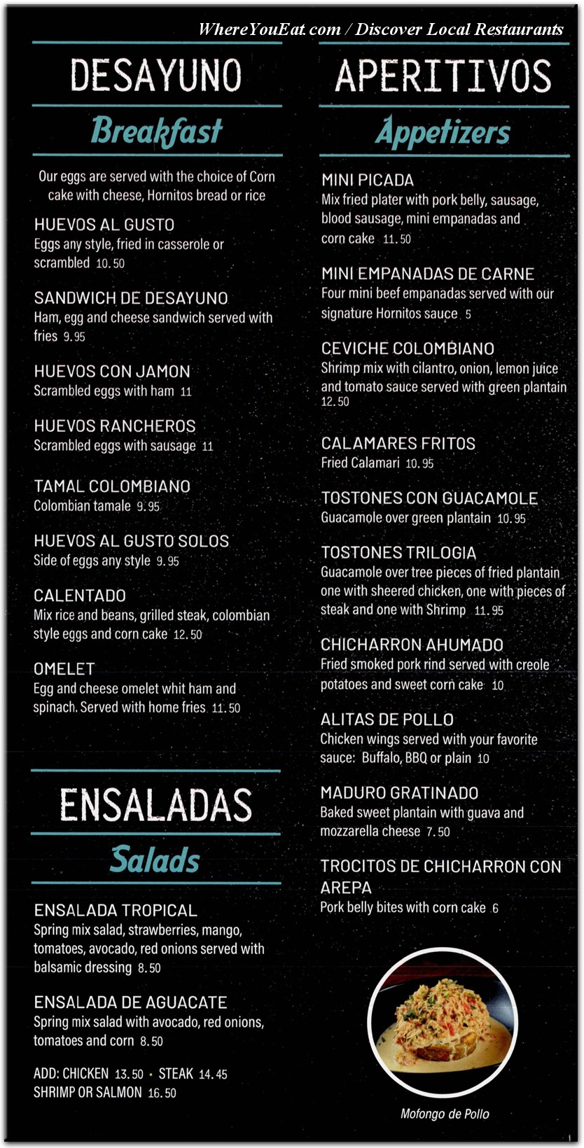 menu image