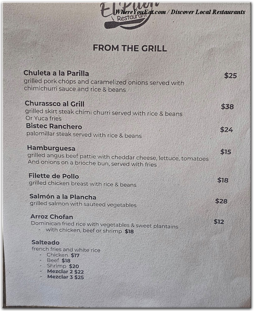 menu image