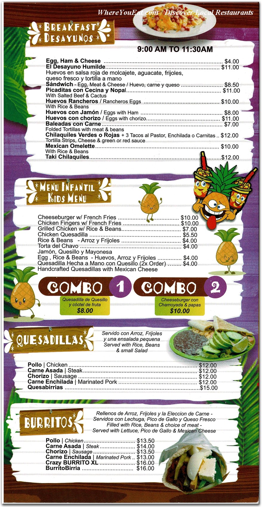 menu image